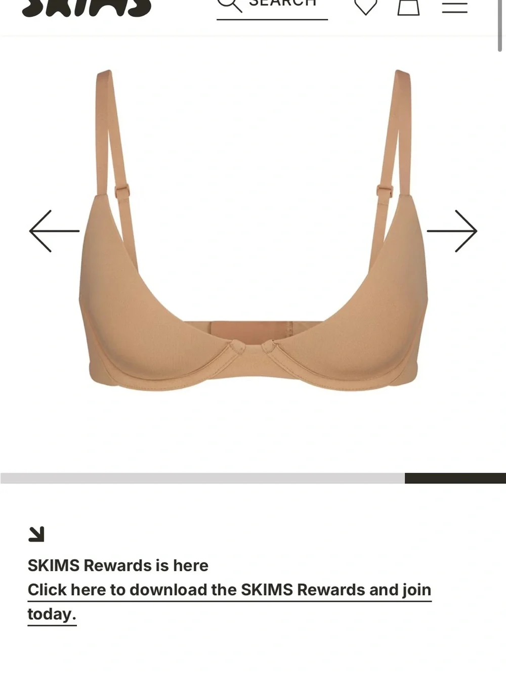 SKIMS Scoop Plunge Fits Everybody Bra - Picture 6 of 7